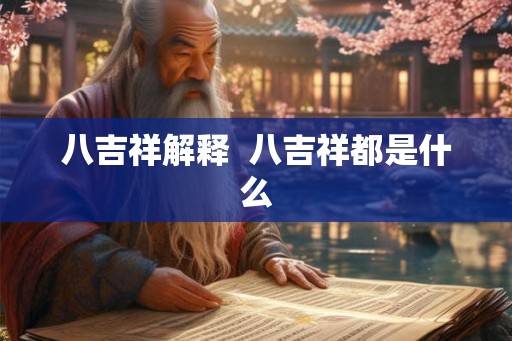 八吉祥解释  八吉祥都是什么