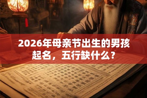 2026年母亲节出生的男孩起名,五行缺什么? 2026年母亲节出生的男孩起名,五行缺什么?