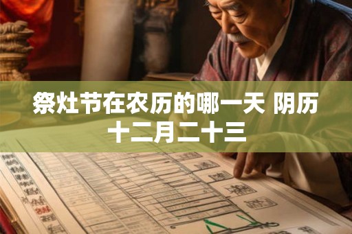 祭灶节在农历的哪一天 阴历十二月二十三