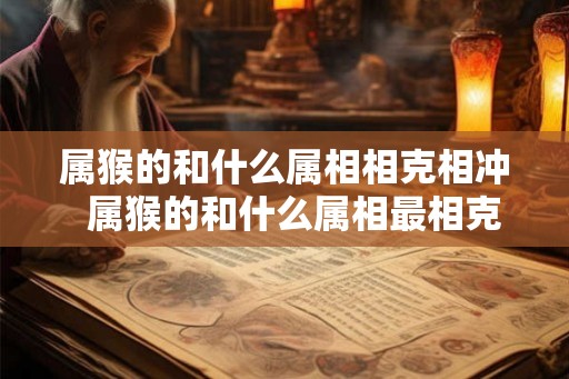 属猴的和什么属相相克相冲  属猴的和什么属相最相克