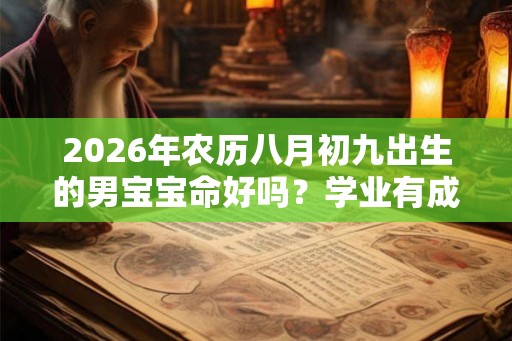 2026年农历八月初九出生的男宝宝命好吗？学业有成吗？