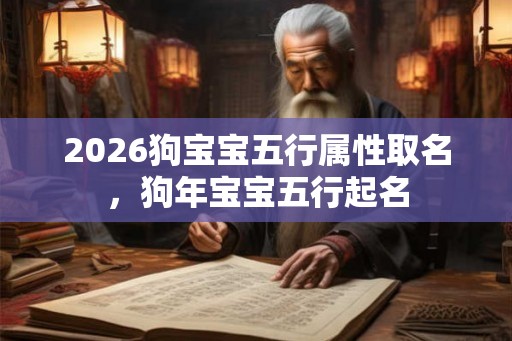 2026狗宝宝五行属性取名，狗年宝宝五行起名