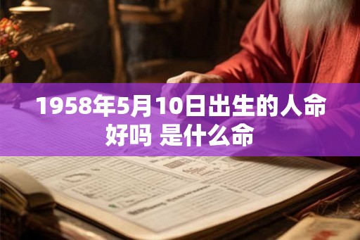 1958年5月10日出生的人命好吗 是什么命