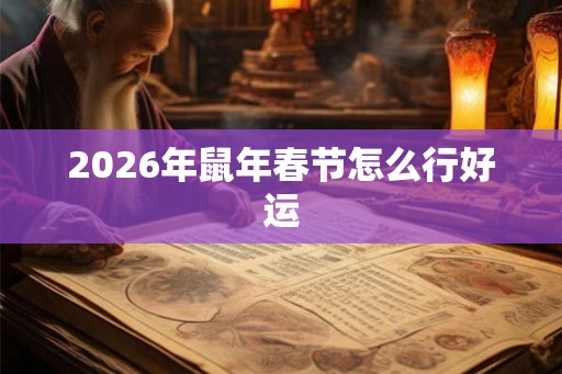 2026年鼠年春节怎么行好运