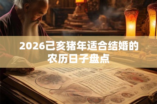 2026己亥猪年适合结婚的农历日子盘点