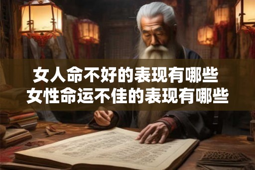 女人命不好的表现有哪些 女性命运不佳的表现有哪些 女人命不好的表现有哪些 女性命运不佳的表现有哪些