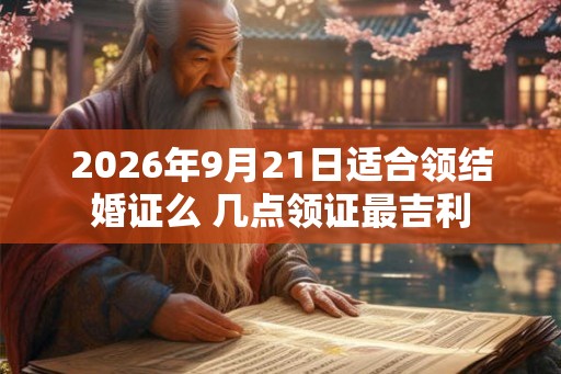 2026年9月21日适合领结婚证么 几点领证最吉利