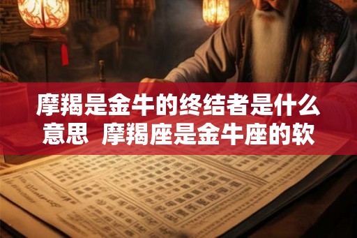 摩羯是金牛的终结者是什么意思  摩羯座是金牛座的软肋