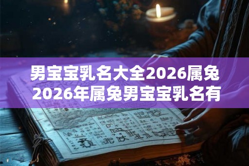 男宝宝乳名大全2026属兔 2026年属兔男宝宝乳名有哪些