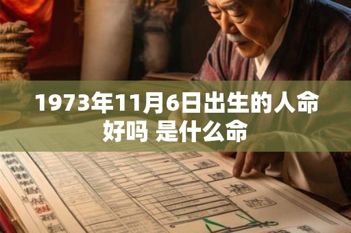 1973年11月6日出生的人命好吗 是什么命