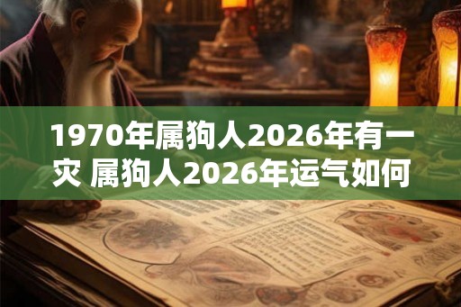 1970年属狗人2026年有一灾 属狗人2026年运气如何 1970年属狗人2026年有一灾 属狗人2026年运气如何