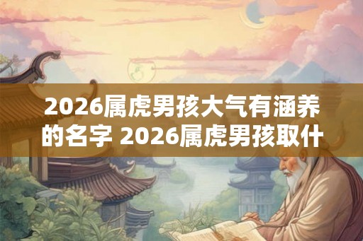 2026属虎男孩大气有涵养的名字 2026属虎男孩取什么小名好