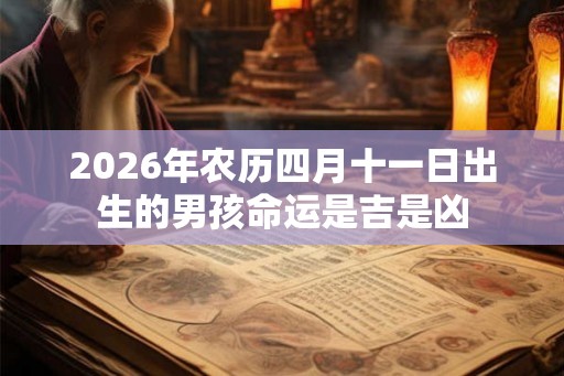 2026年农历四月十一日出生的男孩命运是吉是凶