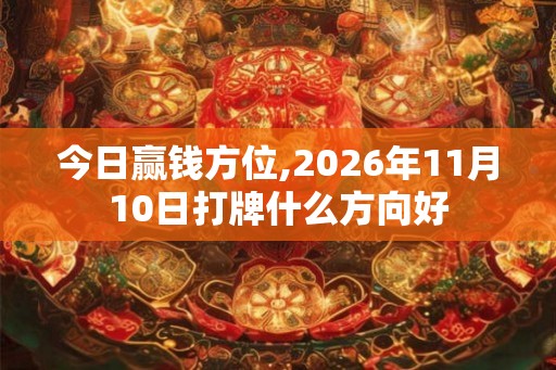 今日赢钱方位,2026年11月10日打牌什么方向好