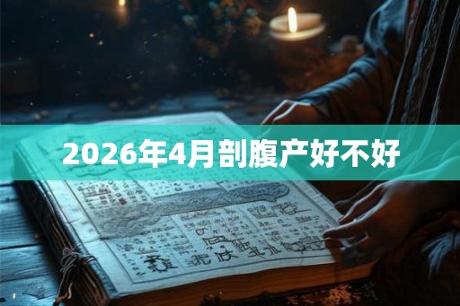 2026年4月剖腹产好不好