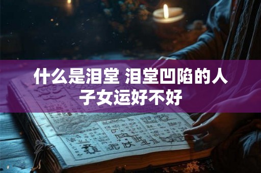什么是泪堂 泪堂凹陷的人子女运好不好
