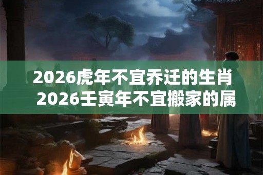 2026虎年不宜乔迁的生肖 2026壬寅年不宜搬家的属相 2026虎年不宜乔迁的生肖 2026壬寅年不宜搬家的属相