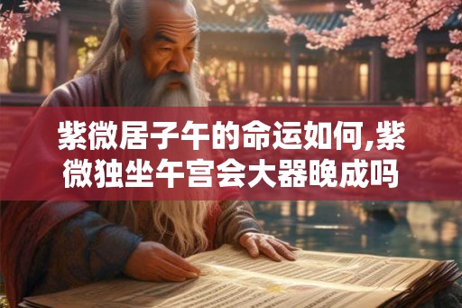 紫微居子午的命运如何,紫微独坐午宫会大器晚成吗