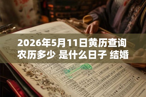 2026年5月11日黄历查询 农历多少 是什么日子 结婚吉时