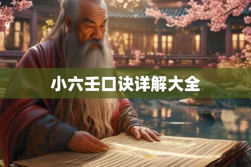 小六壬口诀详解大全