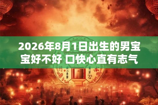 2026年8月1日出生的男宝宝好不好 口快心直有志气