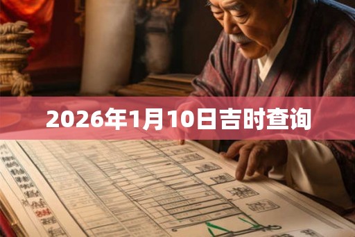 2026年1月10日吉时查询