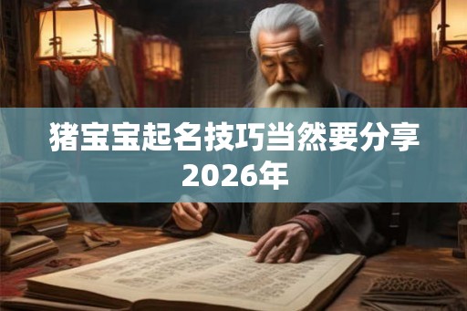 猪宝宝起名技巧当然要分享2026年