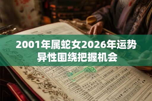 2001年属蛇女2026年运势 异性围绕把握机会