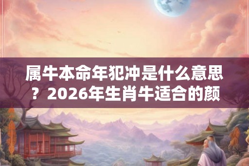属牛本命年犯冲是什么意思？2026年生肖牛适合的颜色