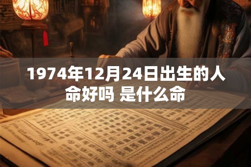 1974年12月24日出生的人命好吗 是什么命