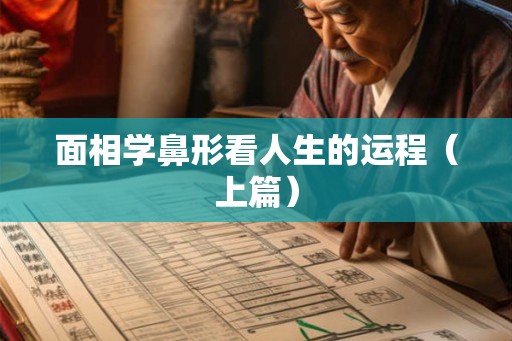 面相学鼻形看人生的运程(上篇) 面相学鼻形看人生的运程(上篇)