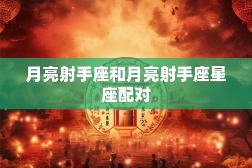月亮射手座和月亮射手座星座配对