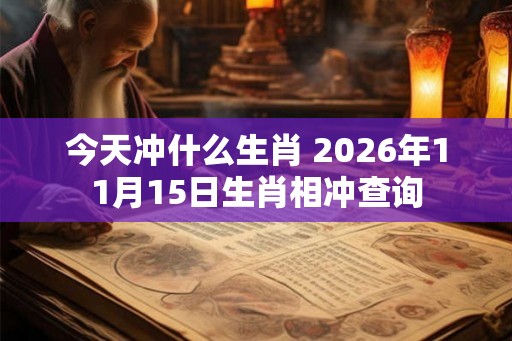 今天冲什么生肖 2026年11月15日生肖相冲查询 今天冲什么生肖 2026年11月15日生肖相冲查询