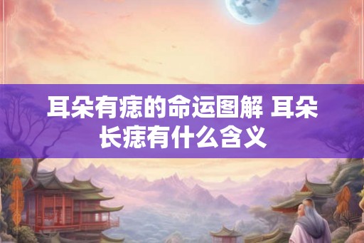 耳朵有痣的命运图解 耳朵长痣有什么含义
