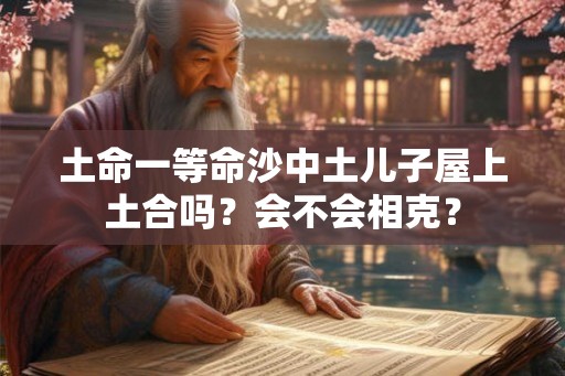 土命一等命沙中土儿子屋上土合吗?会不会相克? 土命一等命沙中土儿子屋上土合吗?会不会相克?