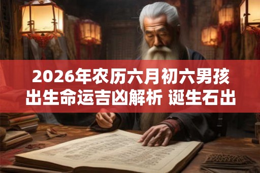2026年农历六月初六男孩出生命运吉凶解析 诞生石出生花介绍
