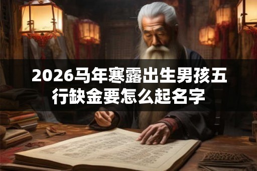 2026马年寒露出生男孩五行缺金要怎么起名字 2026马年寒露出生男孩五行缺金要怎么起名字