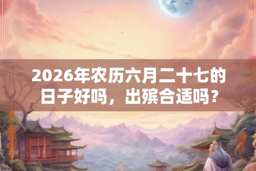 2026年农历六月二十七的日子好吗，出殡合适吗？