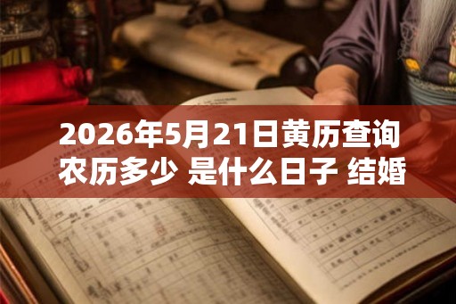 2026年5月21日黄历查询 农历多少 是什么日子 结婚吉时