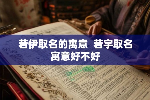 若伊取名的寓意 若字取名寓意好不好 若伊取名的寓意 若字取名寓意好不好