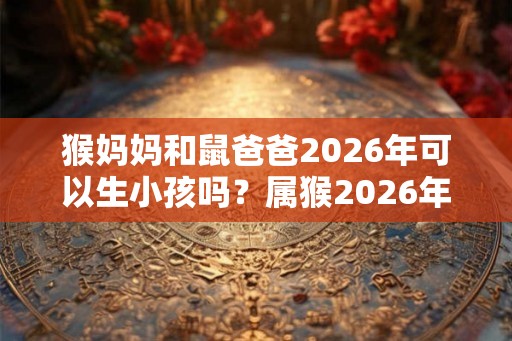 猴妈妈和鼠爸爸2026年可以生小孩吗？属猴2026年运势如何？