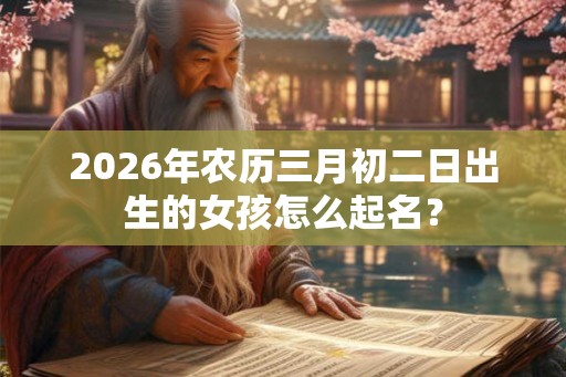 2026年农历三月初二日出生的女孩怎么起名？