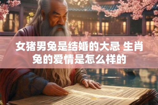 女猪男兔是结婚的大忌 生肖兔的爱情是怎么样的