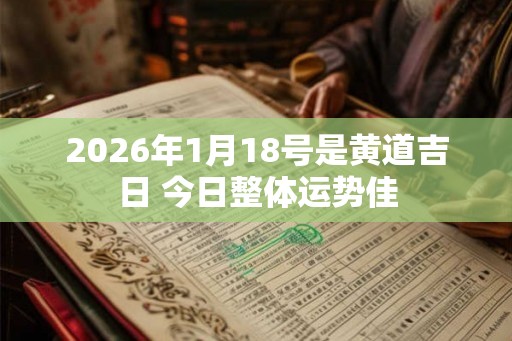 2026年1月18号是黄道吉日 今日整体运势佳
