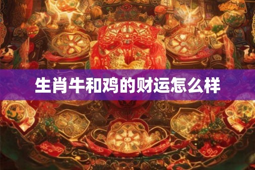 生肖牛和鸡的财运怎么样
