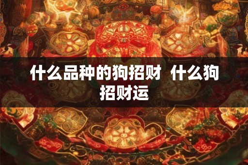什么品种的狗招财 什么狗招财运 什么品种的狗招财 什么狗招财运