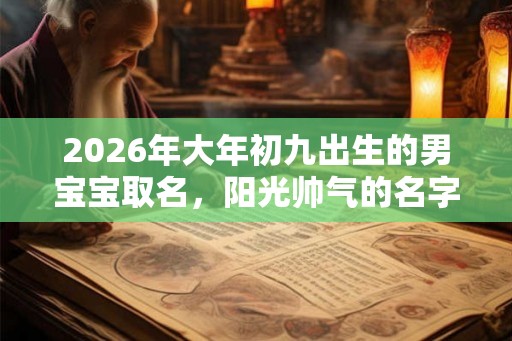 2026年大年初九出生的男宝宝取名,阳光帅气的名字精选 2026年大年初九出生的男宝宝取名,阳光帅气的名字精选
