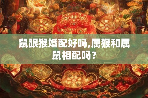 鼠跟猴婚配好吗,属猴和属鼠相配吗？