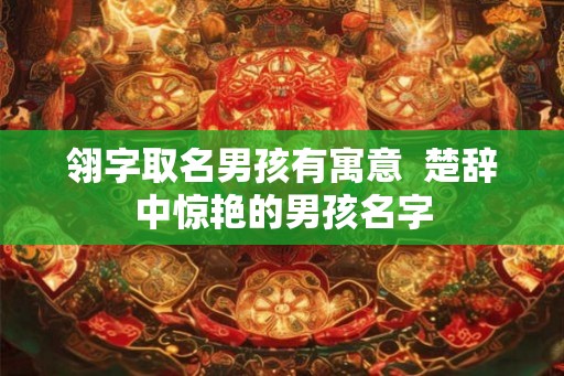 翎字取名男孩有寓意  楚辞中惊艳的男孩名字