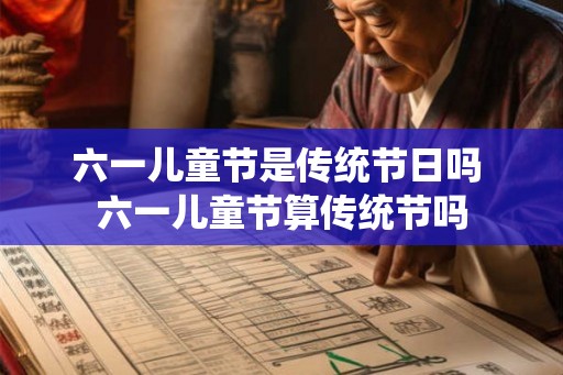 六一儿童节是传统节日吗 六一儿童节算传统节吗